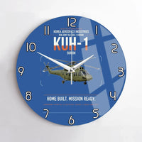 Thumbnail for Korea Aerospace Industries KUH-1 Surion design on blue no frame wall clock