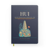 Thumbnail for Phu Bai International Airport (HUI) design on navy blue notebook