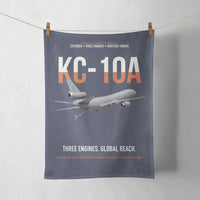 Thumbnail for KC-10A EXTENDER design on navy blue towel