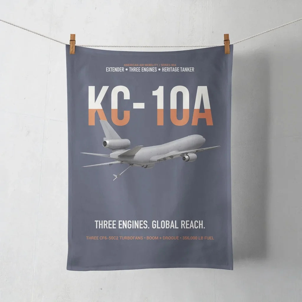 KC-10A EXTENDER design on navy blue towel
