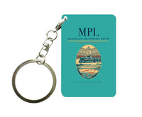 Thumbnail for Montpellier–Méditerranée Airport (MPL) design on turquoise key chain