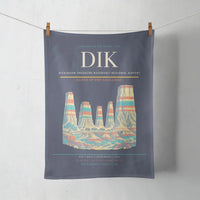 Thumbnail for Dickinson Theodore Roosevelt Regional Airport (DIK) design on navy blue towel