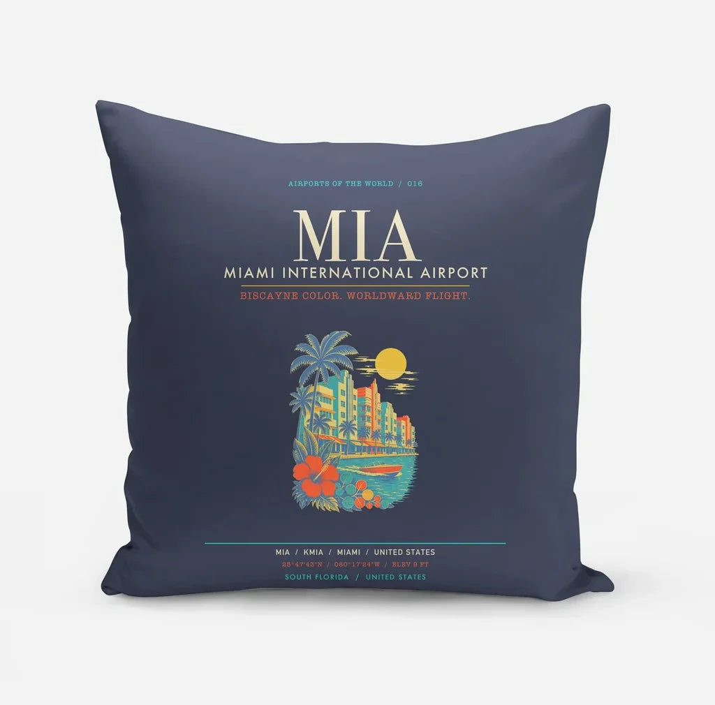 Miami International Airport MIA - Navy Blue