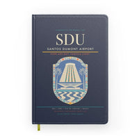 Thumbnail for Santos Dumont Airport (SDU) design on navy blue notebook