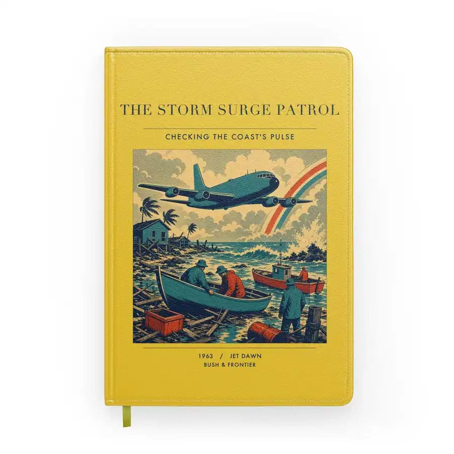 VINTAGE G4367 - The Storm Surge Patrol - Designed Notebooks design on yellow