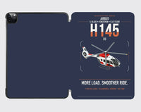 Thumbnail for Airbus H145 D3 design on navy blue ipad tablet case