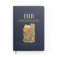 Thumbnail for Range Regional Airport (HIB) design on navy blue notebook