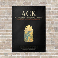 Thumbnail for Nantucket Memorial Airport ACK - Canvas Framed - Black