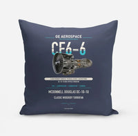 Thumbnail for CF6-6 design on navy blue pillow
