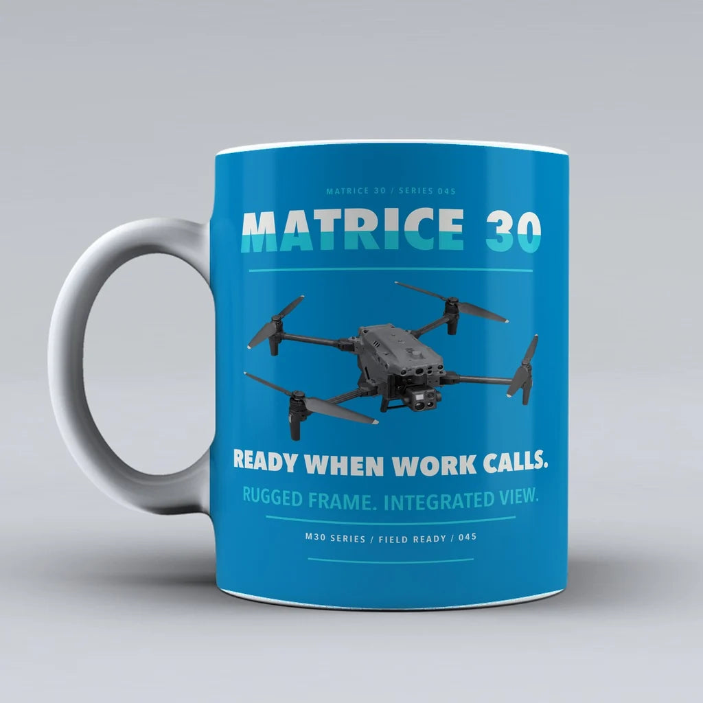 Matrice 30 Mug design on turquoise dji