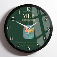 Thumbnail for Melbourne Orlando International Airport MLB Wall-Clock Framed - Dark Green
