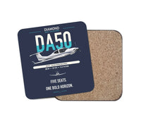 Thumbnail for Diamond DA50 RG design on navy blue 1 piece coaster