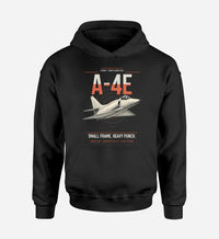 Thumbnail for A-4E Skyhawk design on black double-side hoodie