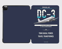 Thumbnail for Douglas DC-3 design on navy blue ipad tablet case