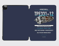 Thumbnail for TPE331-12 design on navy blue ipad tablet case