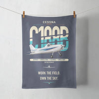 Thumbnail for Cessna A188B AgTruck design on navy blue towel