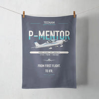 Thumbnail for Tecnam P-Mentor design on navy blue towel