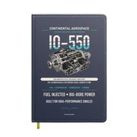 Thumbnail for IO-550 design on navy blue notebook