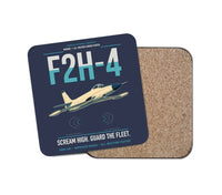 Thumbnail for F2H-4 Banshee design on navy blue 1 piece coaster