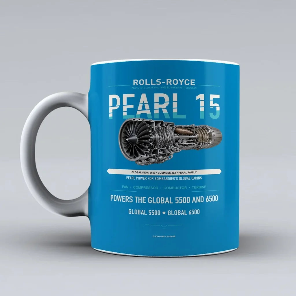 15 Mug design on turquoise pearl