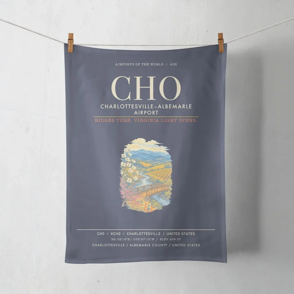 CharlottesvilleAlbemarle Airport CHO - Navy Blue