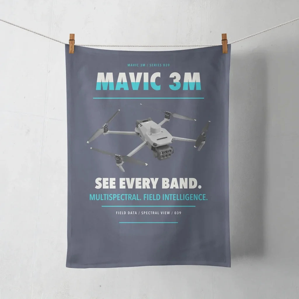 DJI Mavic 3 Multispectral design on navy blue towel