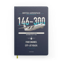 Thumbnail for BAe 146-300 design on navy blue notebook