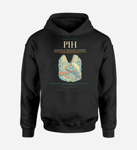 Thumbnail for Pocatello Regional Airport (PIH) design on black hoodie single-side print