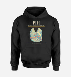 Single-Side Printing — Pocatello Regional Airport (PIH) Double-Side Hoodie
