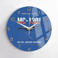 Thumbnail for MC-130J COMMANDO II design on blue no frame wall clock