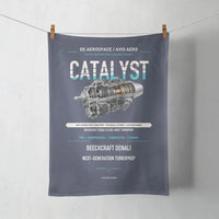 Thumbnail for CATALYST design on navy blue towel