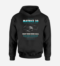 Thumbnail for DJI Matrice 30 design on black hoodie single side