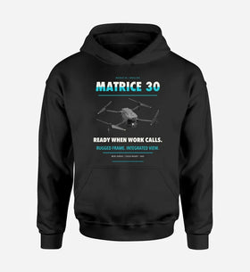 Single-Side Printing — DJI Matrice 30 Drone Double-Side Hoodie