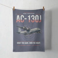 Thumbnail for AC-130J Ghostrider design on navy blue towel