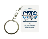 Thumbnail for Cessna 170B design on white designed key chain, double-side print