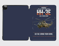 Thumbnail for Sikorsky HH-3E Jolly Green Giant design on navy blue ipad tablet case