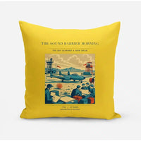 Thumbnail for VINTAGE G4459 - The Sound Barrier Morning - Designed Pillows design on yellow
