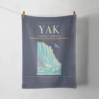 Thumbnail for Yakutat Airport (YAK) design on navy blue towel