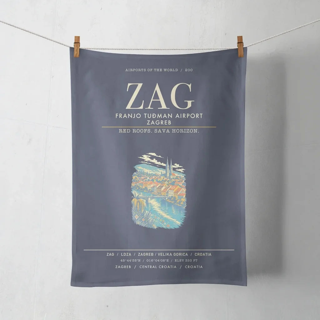 Franjo Tuman Airport Zagreb ZAG - Navy Blue