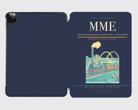 Thumbnail for Teesside International Airport (MME) design on navy blue ipad tablet case