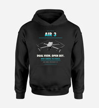 Thumbnail for DJI Air 3 design on black hoodie single side