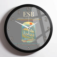 Thumbnail for Ankara Esenboga Airport ESB Wall-Clock Framed - Gray