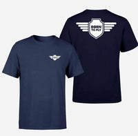 Thumbnail for Born To Fly & Badge Designed Double-Side T-Shirts - view 16