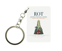 Thumbnail for Rotorua Regional Airport ROT Key Chain design on white key chain