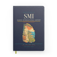 Thumbnail for Samos International Airport (SMI) design on navy blue notebook