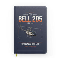 Thumbnail for Bell 205A-1++ design on navy blue notebook
