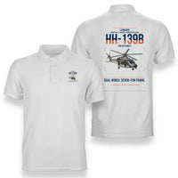 Thumbnail for Leonardo HH-139B design on white double-side polo t-shirt, double-side print
