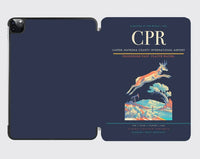 Thumbnail for Casper–Natrona County International Airport (CPR) design on navy blue ipad tablet case