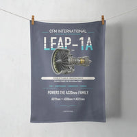 Thumbnail for CFM LEAP-1A design on navy blue towel
