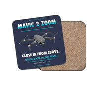 Thumbnail for DJI Mavic 2 Zoom design on navy blue 1 piece coaster